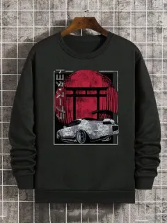 Sudaderas con gráficos japoneses Coche