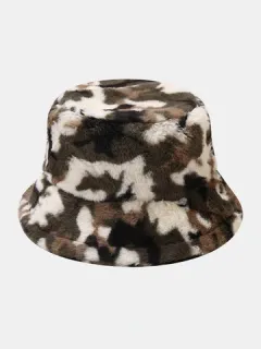 Cubo con estampado de camuflaje unisex Sombrero