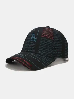 Béisbol con estampado de letras unisex Sombrero