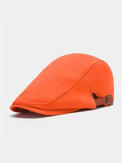 Gorra plana de color liso para hombre