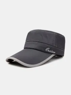 Gorra plana de malla transpirable para hombre