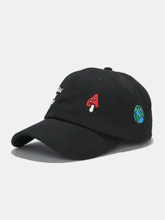 Gorras de béisbol con bordado de dibujos animados unisex de Collrown