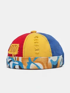 Gorra unisex Patchwork Patch Broken Hole Cráneo