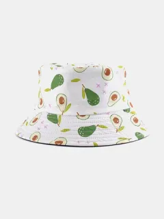 Cubo de fruta de dibujos animados unisex Sombrero