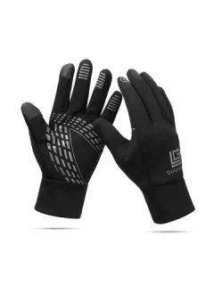 Guantes de ciclismo cálidos impermeables táctiles