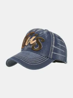 Gorra de béisbol de mezclilla bordada para hombre