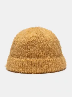 Gorro unisex de punto liso de alpaca Sombrero