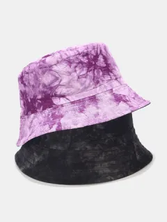 Pintura con tinta tie-dye Patrón Fisherman Sombrero Doble cara